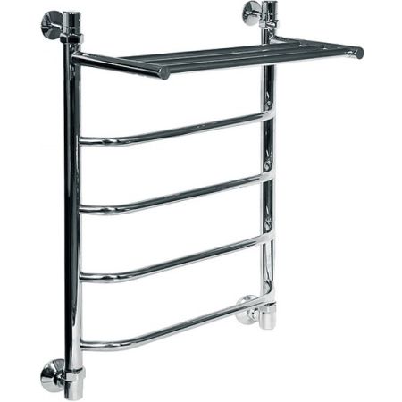 Водяной полотенцесушитель Ника Trapezium ЛТ/ВП 60x40 с полкой Хром, артикул ЛТ/ВП 60x40