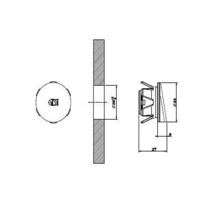 Gessi Cono Пробка для перелива, цвет: хром, артикул 37585#031