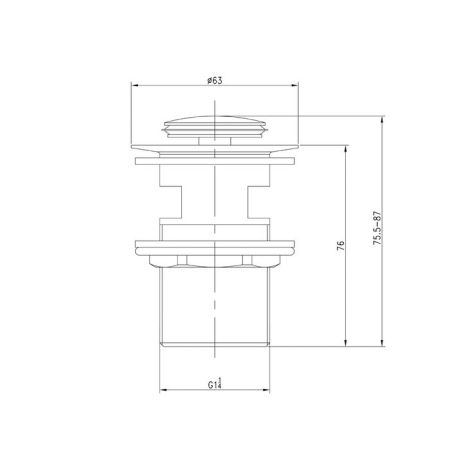 Выпуск для умывальника IDDIS Optima Home, хром (001SB01i88), артикул 001SB01i88