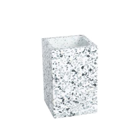 Стакан для ванной комнаты FIXSEN PUNTO FX-200-3, белый/серый, артикул FX-200-3