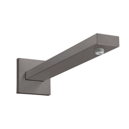 Держатель верхнего душа, Hansgrohe, Square, вид-настенный, вынос, мм-390, соединительная резьба G ½, материал-латунь, цвет-хром черный шлифованный Держатель верхнего душа, Hansgrohe, Square, вид-настенный, вынос, мм-390, соединительная резьба G ½, материал-латунь, цвет-хром черный шлифованный