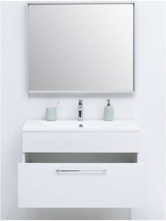 Тумба с раковиной De Aqua Кубика 90 белый, артикул 00212686