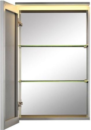 Зеркальный шкаф De Aqua Алюминиум 50 AL 501 050 S серебро