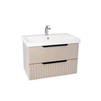 Тумба VIANT "Сицилия" 2 ящика подвесная капучино 425x764x520 под раковину .S-UM-MOD80/1 (MODUO 80) (VSIC80MDCAP-T2YP)