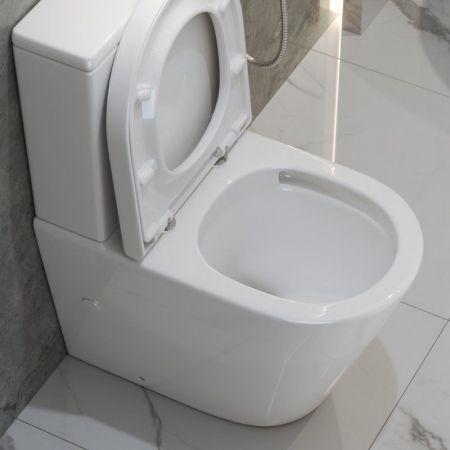 Унитаз-компакт безободковый со смывом TORNADO BelBagno FLAY-TOR