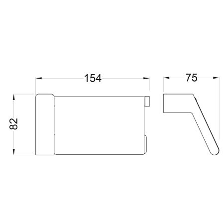 Бумагодержатель Timo Torne 43042/03 черный, артикул 43042/03