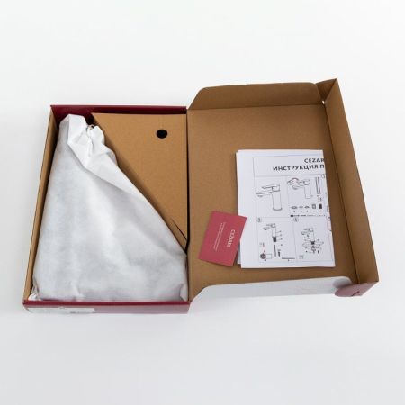 RELAX-LC2-01-W0 Смеситель для накладной раковины однорычажный без донного клапана, хром, артикул RELAX-LC2-01-W0