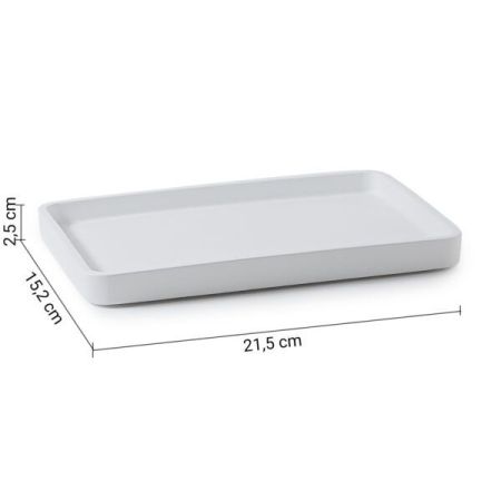 Gedy Brenda, настольный лоток, цвет белый матовый, артикул BR06(02)