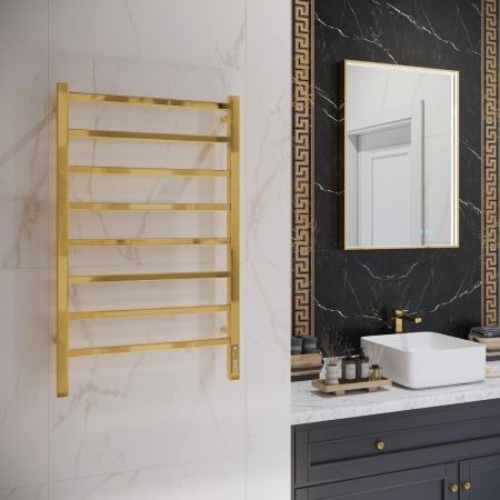 Полотенцесушитель электрический Terminus Ватикан П8 50х85 quick touch, золото, артикул 4670078566348