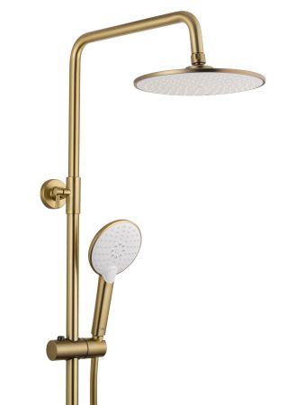 Душевая система WONZON & WOGHAND CLICK, Брашированное золото (WW-N3S962-BG), артикул WW-N3S962-BG