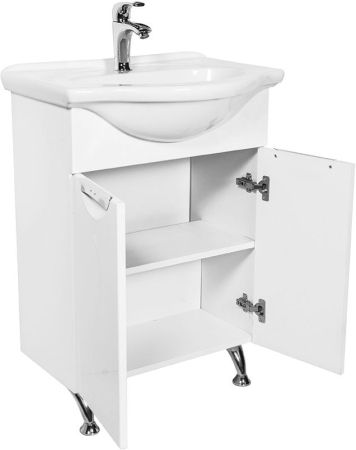 Тумба с раковиной Orange Глория 60 Белая, артикул Gl-60TU+RA