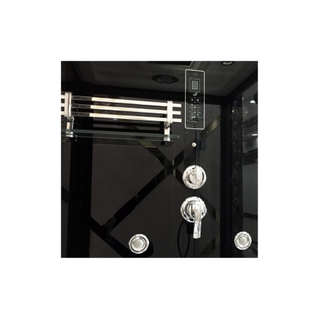 Сауна ALBANO Nero-R комбинированная 2в1 Cerutti SPA Black 1800x1100x2230