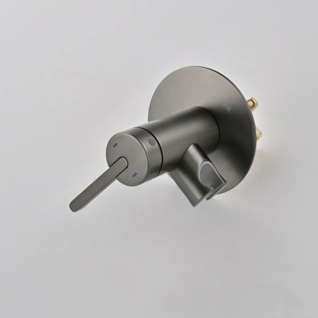 Гигиенический душ со смесителем Rose R235T, оружейная сталь, артикул R235T