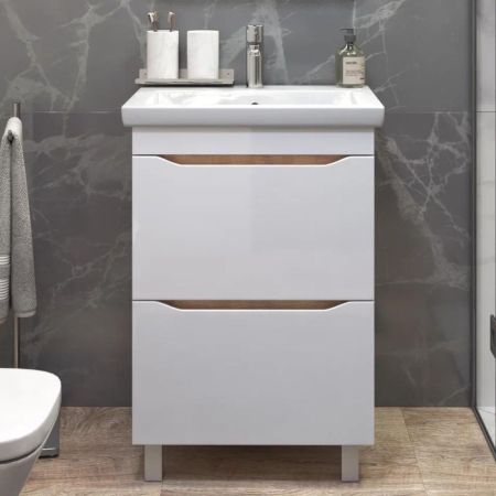 Тумба под раковину напольная VIGO Grani 201 дуб золотой, 60 см, артикул 201 дуб золотой