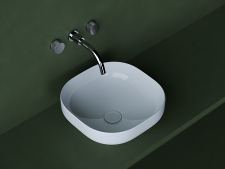 Умывальник чаша накладная квадратная Элемент (Element) 380x380x150мм, артикул CN5032