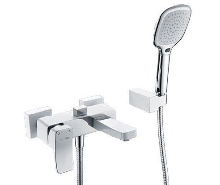 Aller 1061WHITE Смеситель для ванны с коротким изливом, артикул 1061W