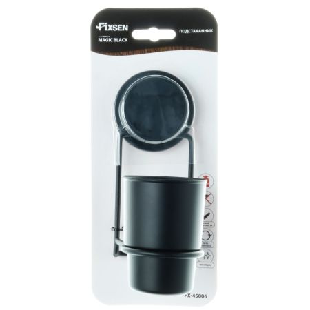 Стакан для ванной комнаты FIXSEN MAGIC BLACK FX-45006, черный, артикул FX-45006
