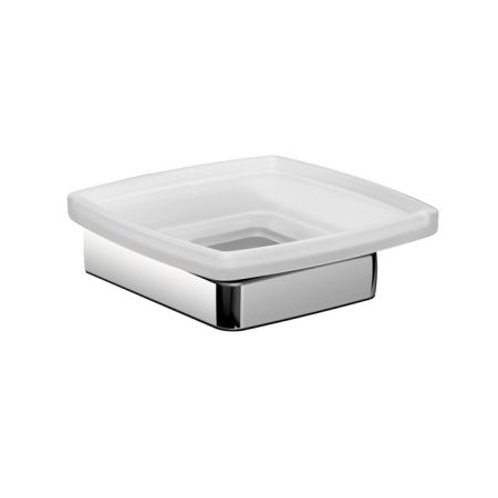 Emco Trend подвесная мыльница хрустальное стекло сатинированное, цвет хром, артикул 0230 001 00