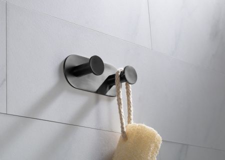 Вешалка-2 крючка Timo Saona 13014/18 черное золото, артикул 13014/18