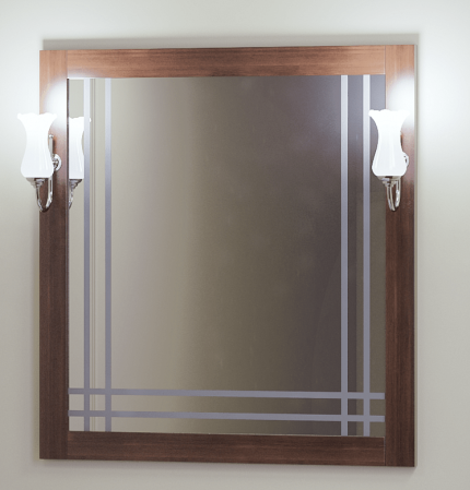 Зеркало Сакура 80 Opadiris Светлый орех