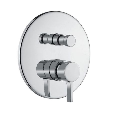 SIRIUS См-ль скрытого монтажа моноком. 2-х позиционный с девиатором, хром, артикул 28185