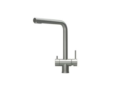 Смеситель для кухни GRANULA Kitchen Space (7011, СТАЛЬ МАТОВАЯ), артикул 7011, СТАЛЬ МАТОВАЯ