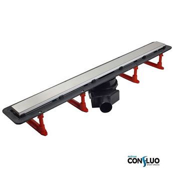 Душевой лоток, Pestan, Confluo Frameless Line White Glass, ширина, мм-120, длина, мм-950, высота, мм-100, монтаж-в пол, пропускная способность, л/сек-0,8, выход Ø50 мм, поворот базы 360°, система отвода вторичного конденсата, сифон-есть, материал сифона-п