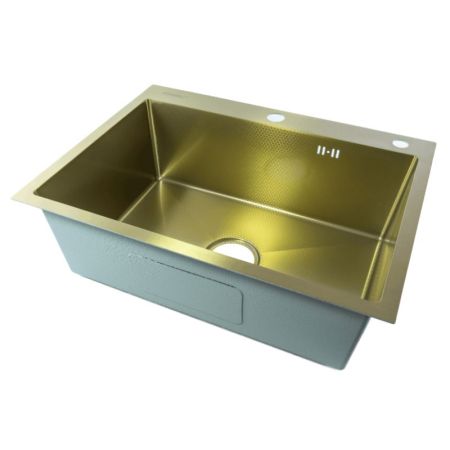 Мойка для кухни Fmark FSC6050C, матовое золото