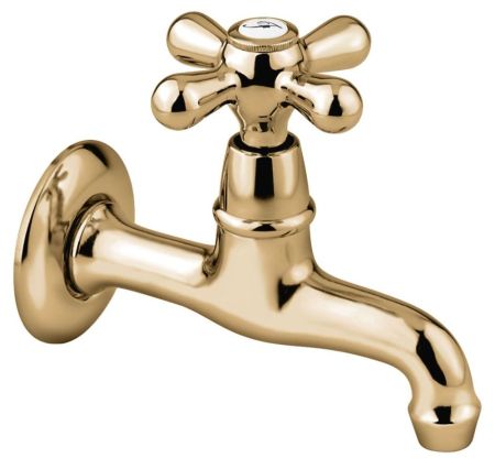 Emmevi Deco Classic, настенный одновентильный кран для раковины (излив 12 см) цвет бронза