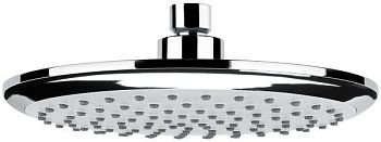 Emmevi, душевая круглая антикальковая головка из ABS 210 мм, подключение 1/2", цвет хром
