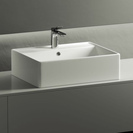 Умывальник чаша накладная прямоугольная Element 590*450*160мм CN6046, артикул CN6046