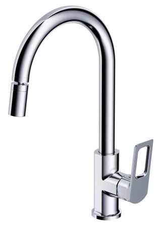Смеситель Surf для кухни c аэратором на шарнире, R-излив, артикул: SF519AR, артикул SF519AR