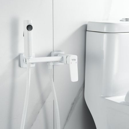 Гигиенический душ со смесителем Raffine F0599C-1, белый