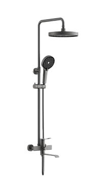 Душевая система BELZ B24812-3, оружейная сталь