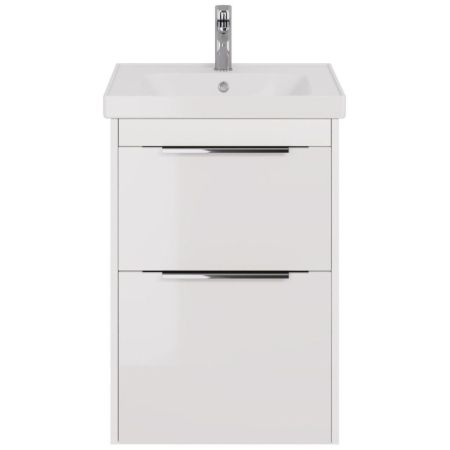Тумба с раковиной подвесная/напольная Dreja Prime 60 см, белый, артикул 99-9300-com