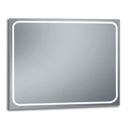 Xpertials EMIN, зеркало 120х80 см, LED свет, вкл/выкл с диммером, профиль черный матовый, артикул 84354135-36822