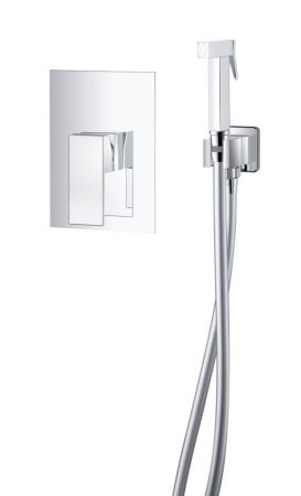 Смеситель D&K для душа с гигиеническим душем встраиваемый Bayern.Liszt (DA1515001), артикул DA1515001