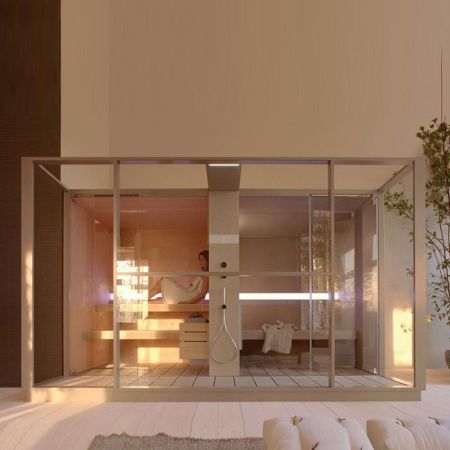 Effegibi Logica Spa Filo Сауна&Хаммам 373x250xh217см, в нишу, цвет: Stone, артикул LO 11 03 0006