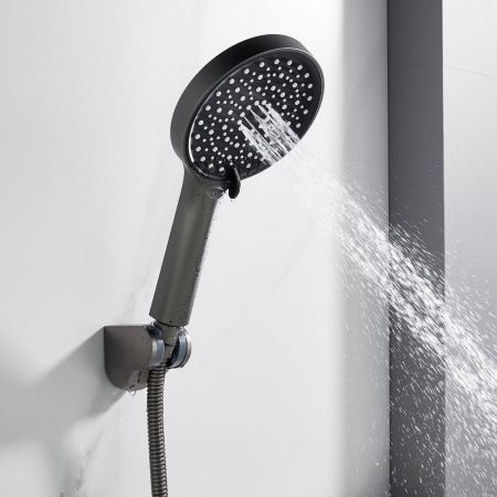 Смеситель для ванны Shevanik S4322T, оружейная сталь