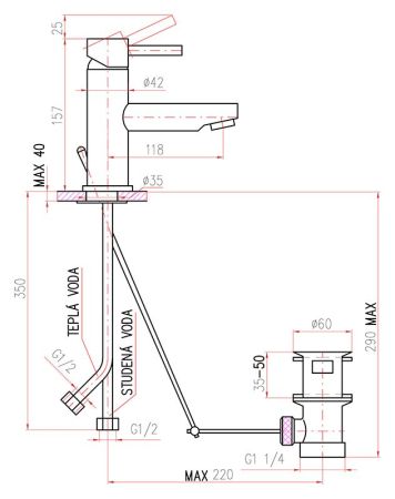 Смеситель для раковины Rav Slezak Seina SE927.5KZ, артикул SE927.5KZ