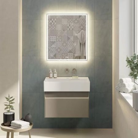 Тумба LOGICA подвесная 2 ящика 70 см, песчаный, артикул LOG.70.2\SAN