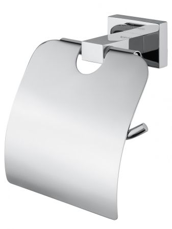 Держатель для туалетной бумаги с крышкой WONZON & WOGHAND FLAT, Хром (WW-9726)