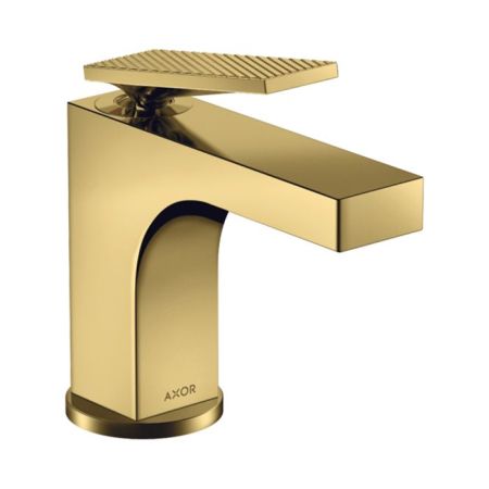 AX CitterioСмеситель для раковины 90, текстура, цвет полированное золото, артикул 39001990