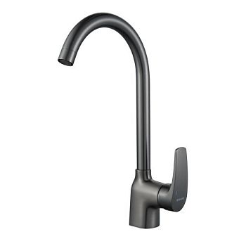 Смеситель для кухни Shevanik S5053T, оружейная сталь