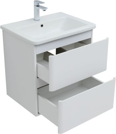 Тумба под раковину Aquanet Эмбер 60 белый матовый, артикул 00330465