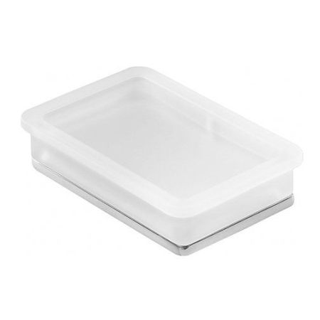 Colombo Lulu Мыльница настольная, цвет: хром/матовое стекло, артикул B6240.CR-VAN