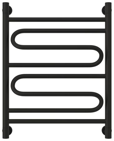 Полотенцесушитель водяной "ЭЛЕГИЯ+" 600х500 (Матовый черный), артикул 31-0205-6050