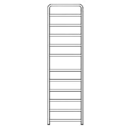 Электрический полотенцесушитель Grota Fiado 527х1800 Хром, артикул 