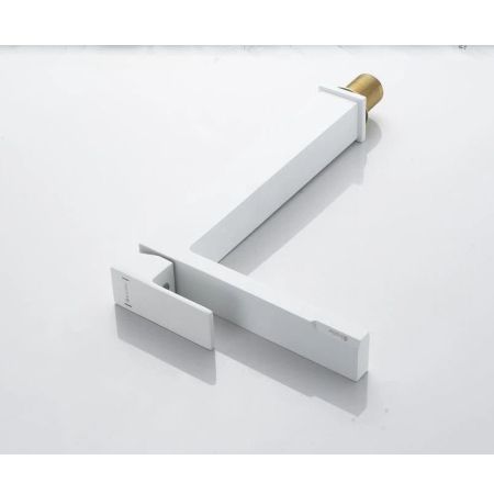 Смеситель для раковины высокий Knotlor KN-24/WY, белый, артикул KN-24/WY