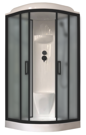 Душевая кабина Royal Bath  RB 90HK6-GC-BL (серое/матовое), артикул RB90HK6-GC-BL